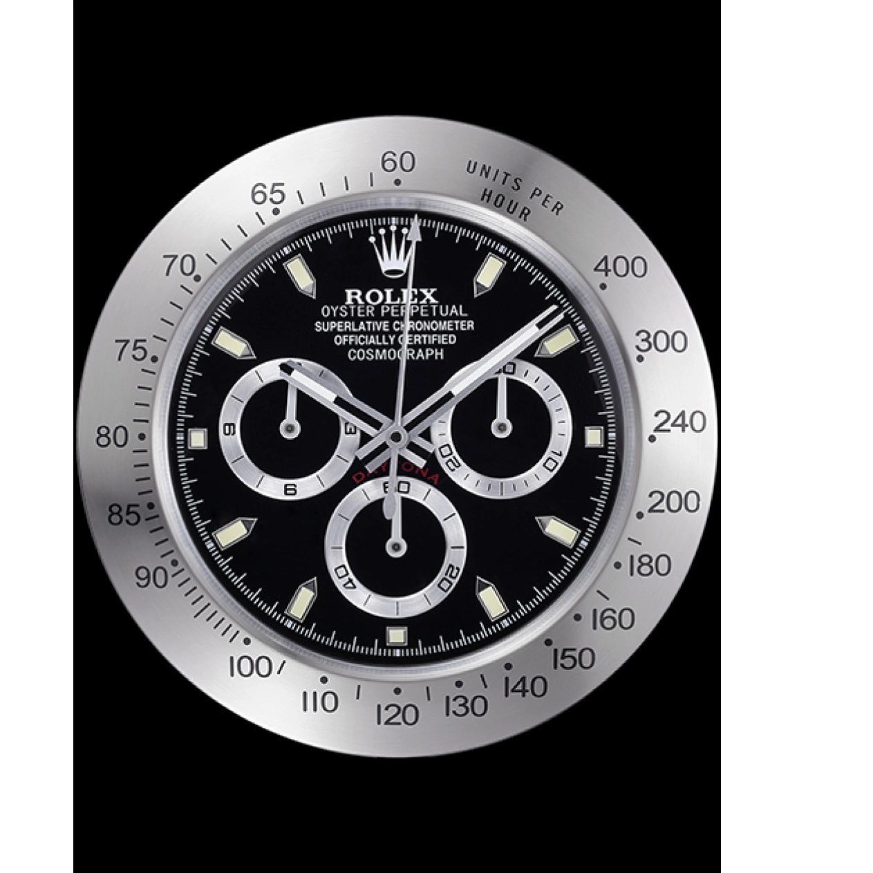 Aaa fake watches Cosmograph 621909 Clock Daytona Wall Silver-Black Rolex 0721